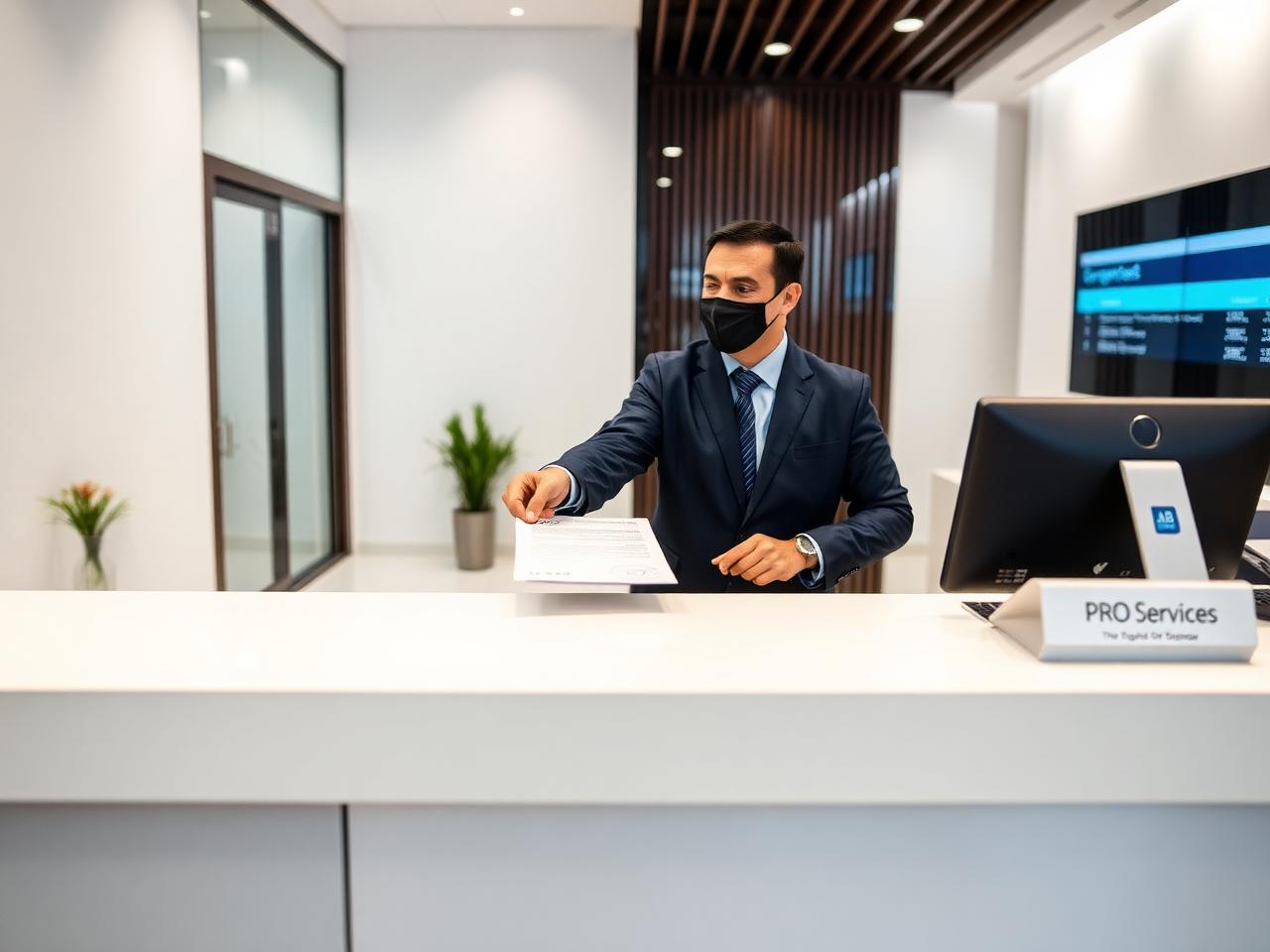 Corporate team reviewing documents in a meeting room